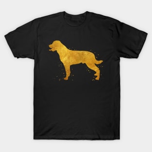 Rottweiler dog golden art T-Shirt